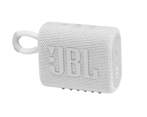 JBL GO3 Hordozható Bluetooth hangszóró - fehér