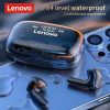 Lenovo QT81 Bluetooth 5.0 Vezeték Nélküli Fülhallgató Töltőtokkal, Fekete