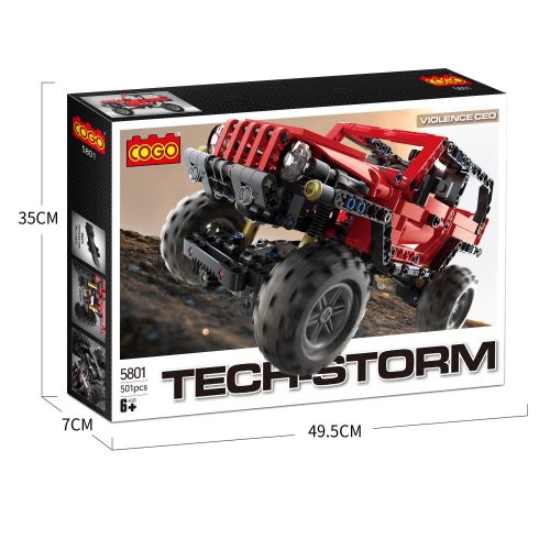 COGO® 5801 | lego-technic-kompatibilis építőjáték | 501 db építőkocka | Racing terepjáró jeep