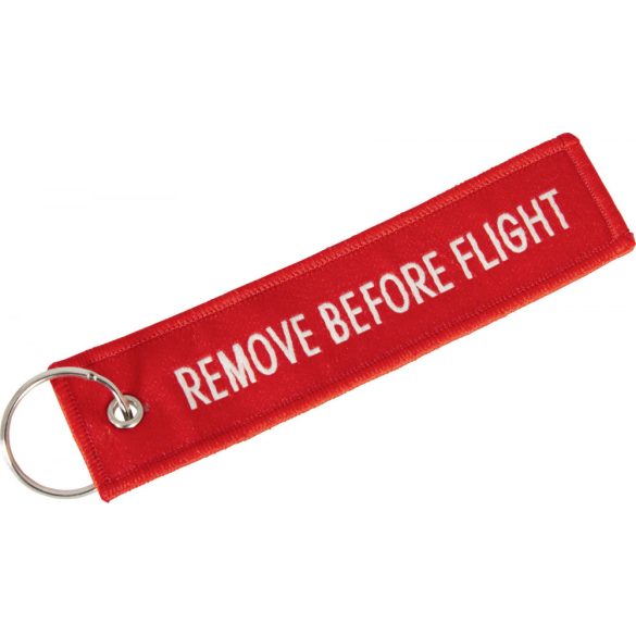 Remove Before Flight kulcstartó