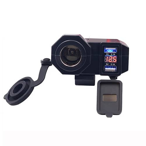 Motoros szivargyujtó és USB töltő aljzat