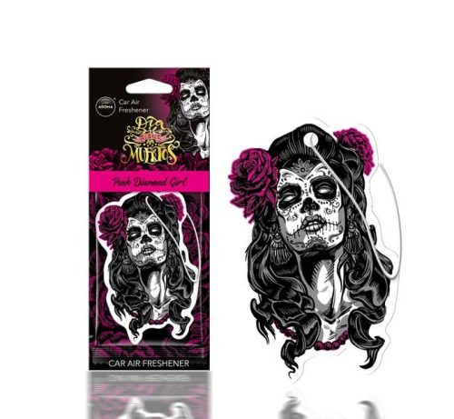 Aroma Car Autóillatosító Muertos Pink Diamond Girl