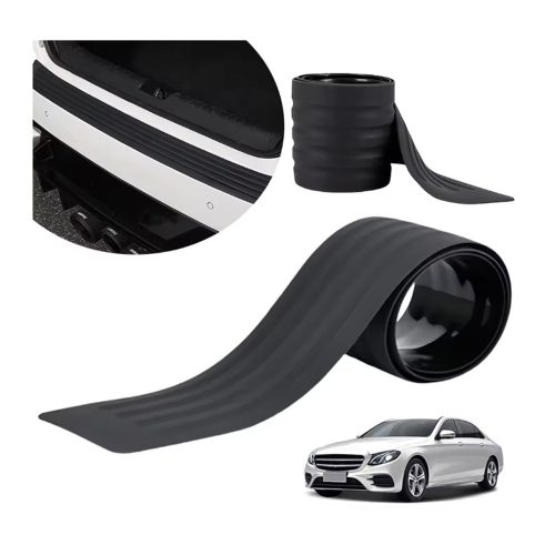 Gumis védő csík – lökhárító és csomagtérajtó védelmére, fekete PVC, 90 cm