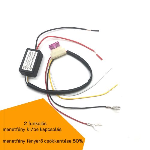 Nappali menetfény vezérlő elektronika 2 funkciós
