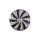 Dísztárcsa 16" Wind Silver & Black 4db