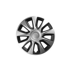 Dísztárcsa 14" Stratos Silver & Black 4db